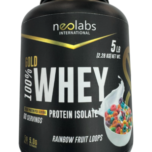 NeoLabs International Gold 100 Whey Protein Isolate Rainbow Fruit Loops